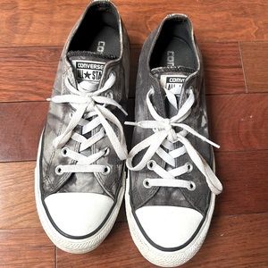 Black & White Tie Dye Converse (Low-top)